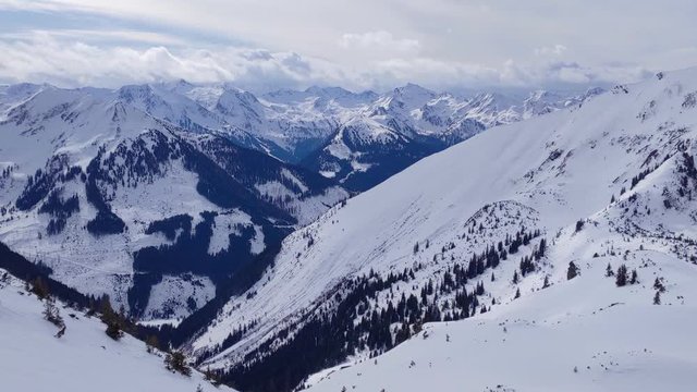Planneralm skiing resort in winter,  Austrian Alps