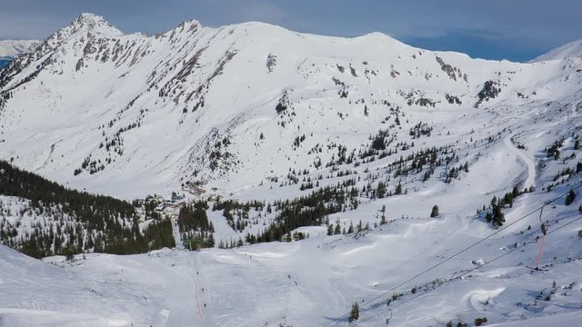 Planneralm skiing resort in winter,  Austrian Alps