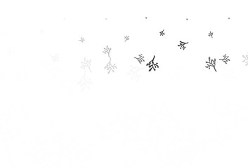 Light Gray vector doodle backdrop with sakura.