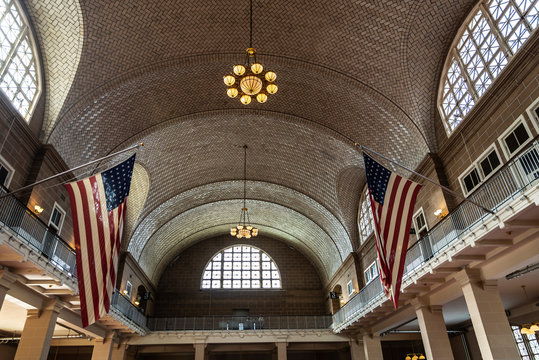 Ellis Island Immigration Station in New York City, USA