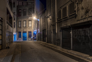Fototapeta premium empty city street at night