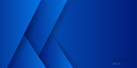 Blue background overlap layer on dark space for background design. Moder abstract vector geometric blue background.