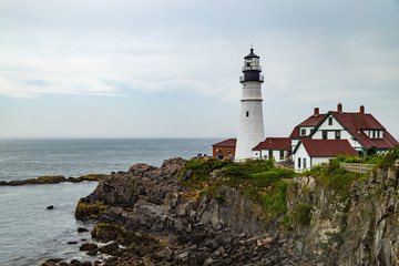 Fototapeta na wymiar Portland Head, Lighthouse Maine