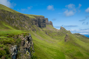 Highlands of Skye island, Hebrides archipelago, Scotland.