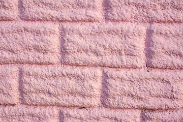 background of pink bricks surface