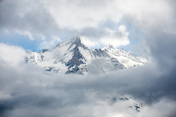 Mountain in Clouds