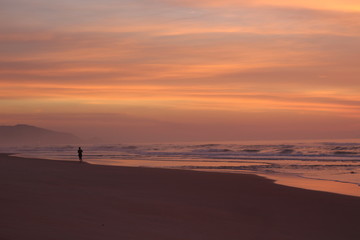 Fototapeta na wymiar Color of the sky's beach