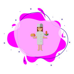 Cornbread, bakery color liquid bacdge icon. Simple color vector of bakery icons for ui and ux, website or mobile application