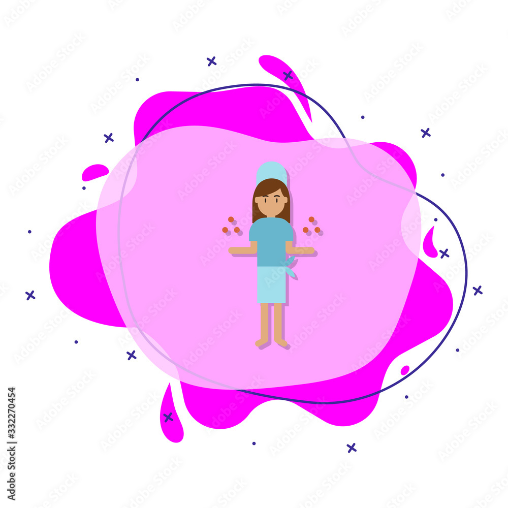 Poster bakery color liquid bacdge icon. simple color vector of bakery icons for ui and ux, website or mobil