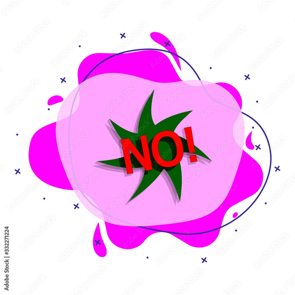 Poster comic speech bubble with expression text no liquid bacdge icon. simple color vector of people around