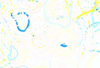 Obraz na płótnie Canvas Light Blue, Yellow vector pattern with random forms.