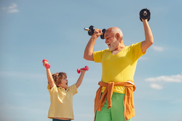 Active healthy life for family. Healthcare cheerful lifestyle. Age is no excuse to slack on your...