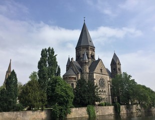 Fototapeta na wymiar Le Temple Neuf in Metz, France