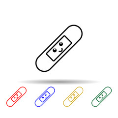 Soft band multi color icon. Simple thin line, outline vector of blood donation icons for ui and ux, website or mobile application