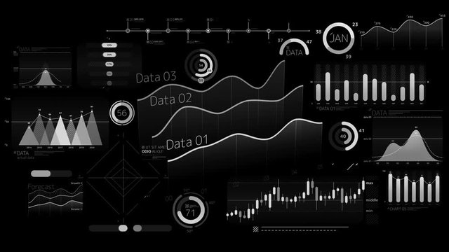 Business infographics elements with alpha channel
