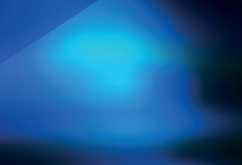 Dark BLUE vector abstract blurred background.