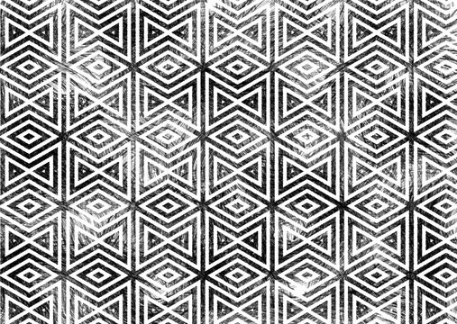 abstract geometric pattern with fabric texture