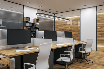 Coworking office interior