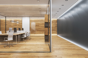 Contemporary coworking office interior