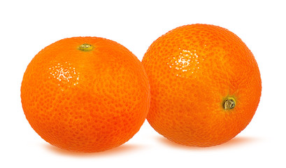Fresh mandarins orange isolated on white background with clipping path