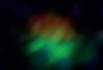 Dark Green, Red vector abstract blurred background.