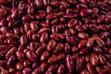 fresh organic natural beans on a white background