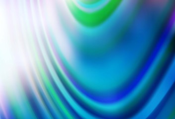 Light BLUE vector blurred bright pattern.