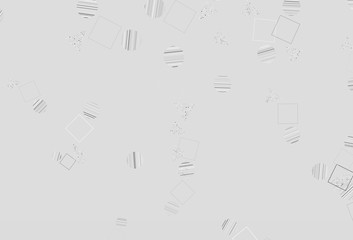 Light Gray vector pattern with polygonal style with circles.