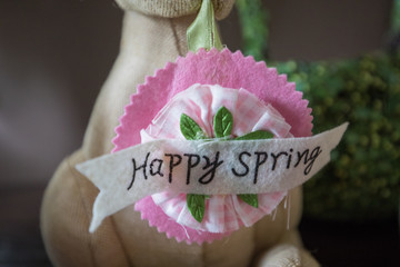 Easter decor - happy Spring sing