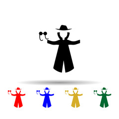 Invisible man multi color icon. Simple glyph, flat vector of hero icons for ui and ux, website or mobile application