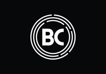 B C, BC Initial Letter Logo design vector template, Graphic Alphabet Symbol for Corporate Business Identity