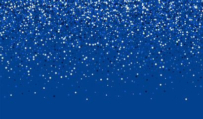 White Glitter Shiny Graphic Pattern. Festive Confetti Backdrop. Luxury Glitter Border. Dark Vector Falling Banner.