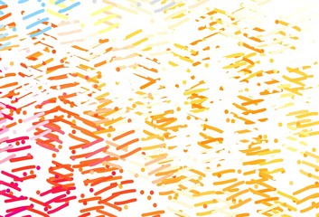 Light Orange vector background with stright stripes.