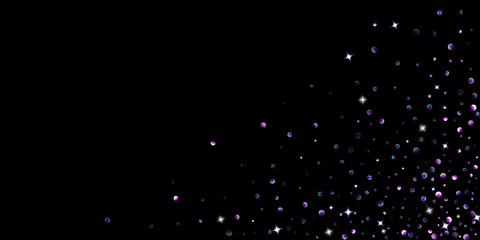 Purple glitter star confetti little spark violet