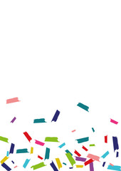 Rainbow Carnival Rain Banner. Shine Pattern. Splash Abstract Invitation. Rainbow Abstract Postcard.