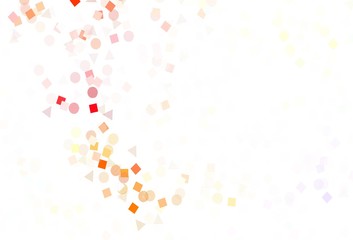 Light Multicolor vector background with polygonal style with circles.