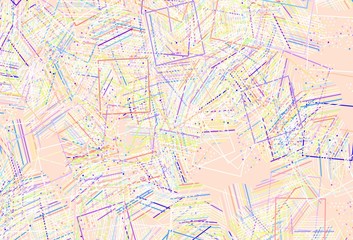 Light Multicolor vector pattern with polygonal style with circles.