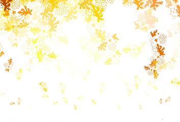 Light Green, Yellow vector texture with abstract forms.