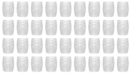 light gray transparent silhouette oak barrel base pattern brewing background