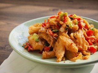 한국의 음식 북어채 채소볶음