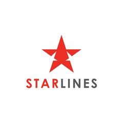 Star Line Logo and Templates, Vector