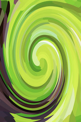 background art paint mix paints green black pool curved lines vertical texture
