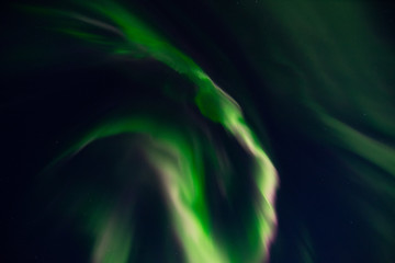 northern lights aurora borealis in churchill manitoba canada