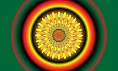 illustration vector graphic of Abstract kaleidoscope background. Beautiful multicolor kaleidoscope