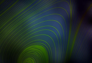 Dark Blue, Green vector blurred pattern.
