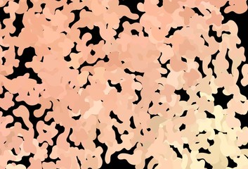 Dark Orange vector background with abstract shapes.