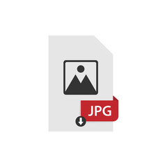 JPG download file format vector