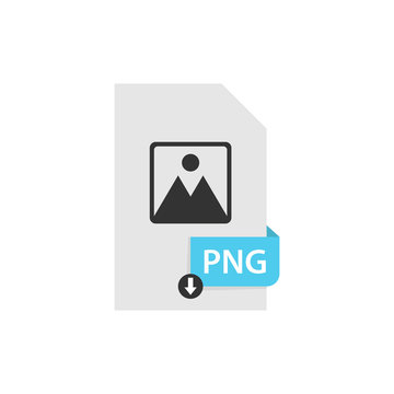PNG download file format vector