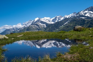 Fototapeta na wymiar Alpes mont blanc