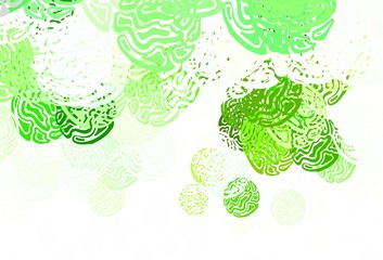 Light Green vector texture with abstract forms.